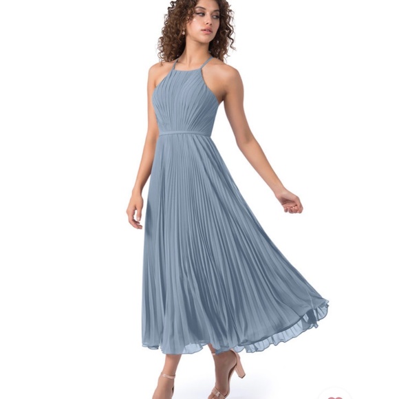 Azazie Dresses & Skirts - Azazie Dusty Blue Dress (Dasha)